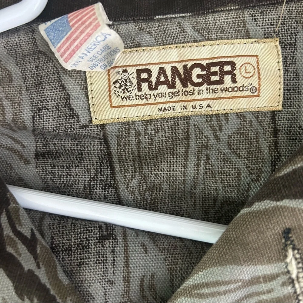 Vintage Ranger Made in USA Camo Shirt Jacket